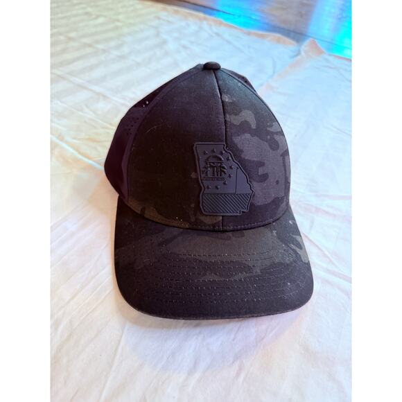 Branded Bills Alabama Stealth Curved Performance Hat black camo Velcro adjust - Picture 1 of 8